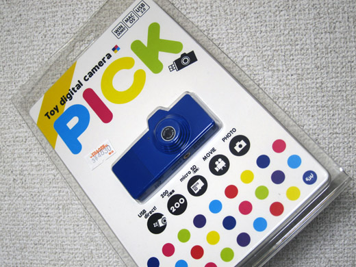 Toy digital camera�@PICK�̃p�b�P�[�W