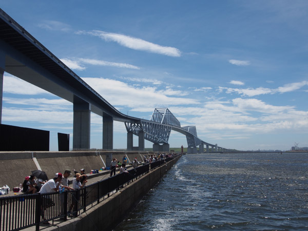 ��F�C�l�����ŊC�ނ������l�X�Ɠ����Q�[�g�u���b�W